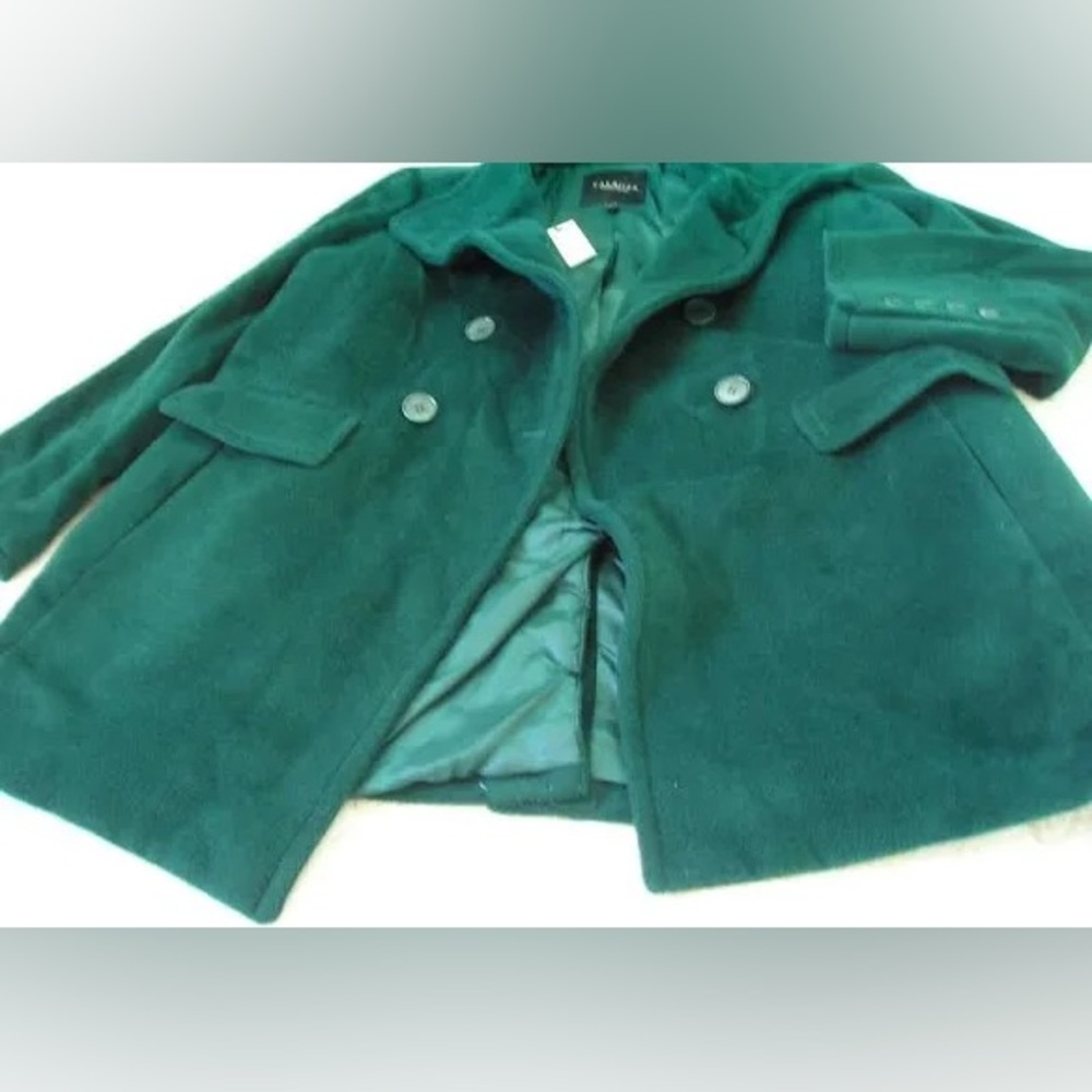 TALBOTS Jacket Alpaca Wool Emerald Green